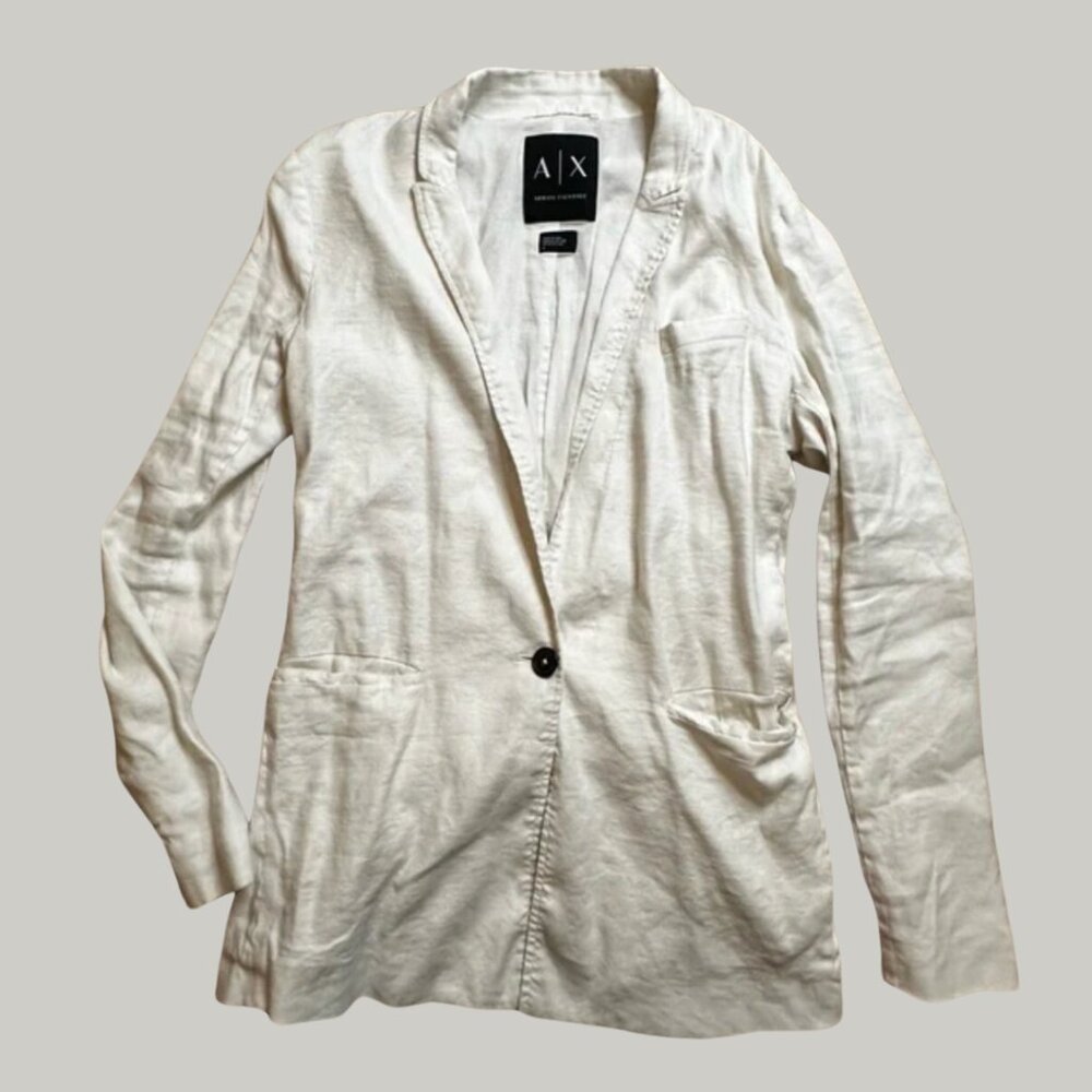 EUC Armani Exchange Linen Women's Fit Blazer